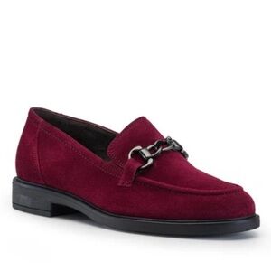 Paul Green Burgundy Suede Loafers